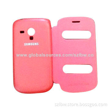 PU Flip Leather Case for Samsung S3 Mini with S-view Window
